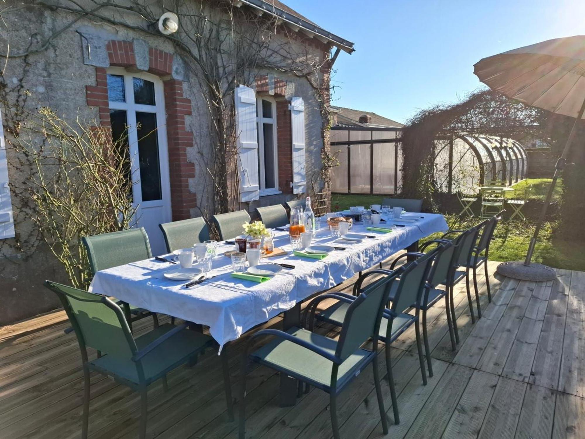 Gite Familial Avec Piscine Chauffee A Lege - Fr-1-306-1296 Exteriör bild