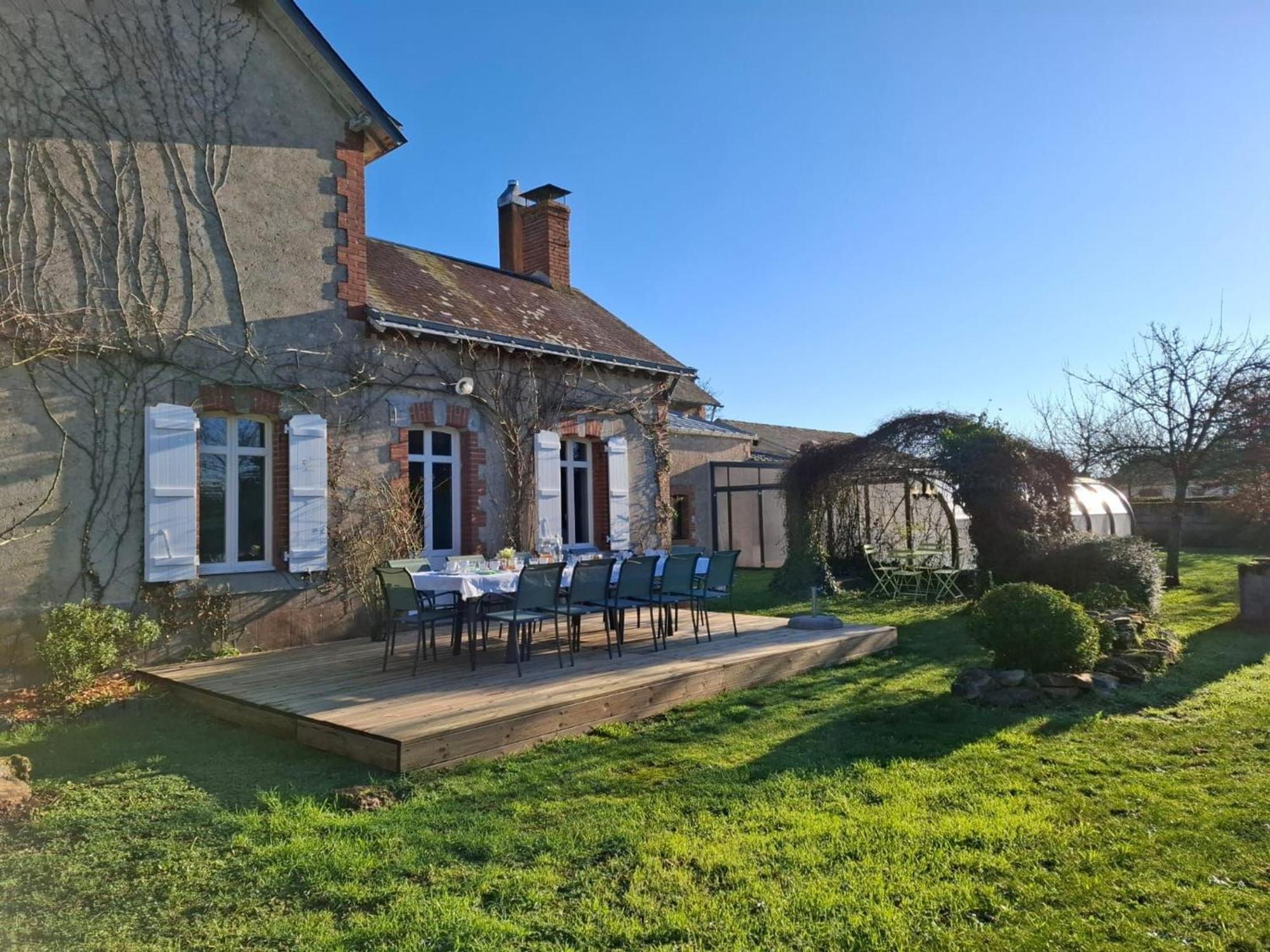 Gite Familial Avec Piscine Chauffee A Lege - Fr-1-306-1296 Exteriör bild