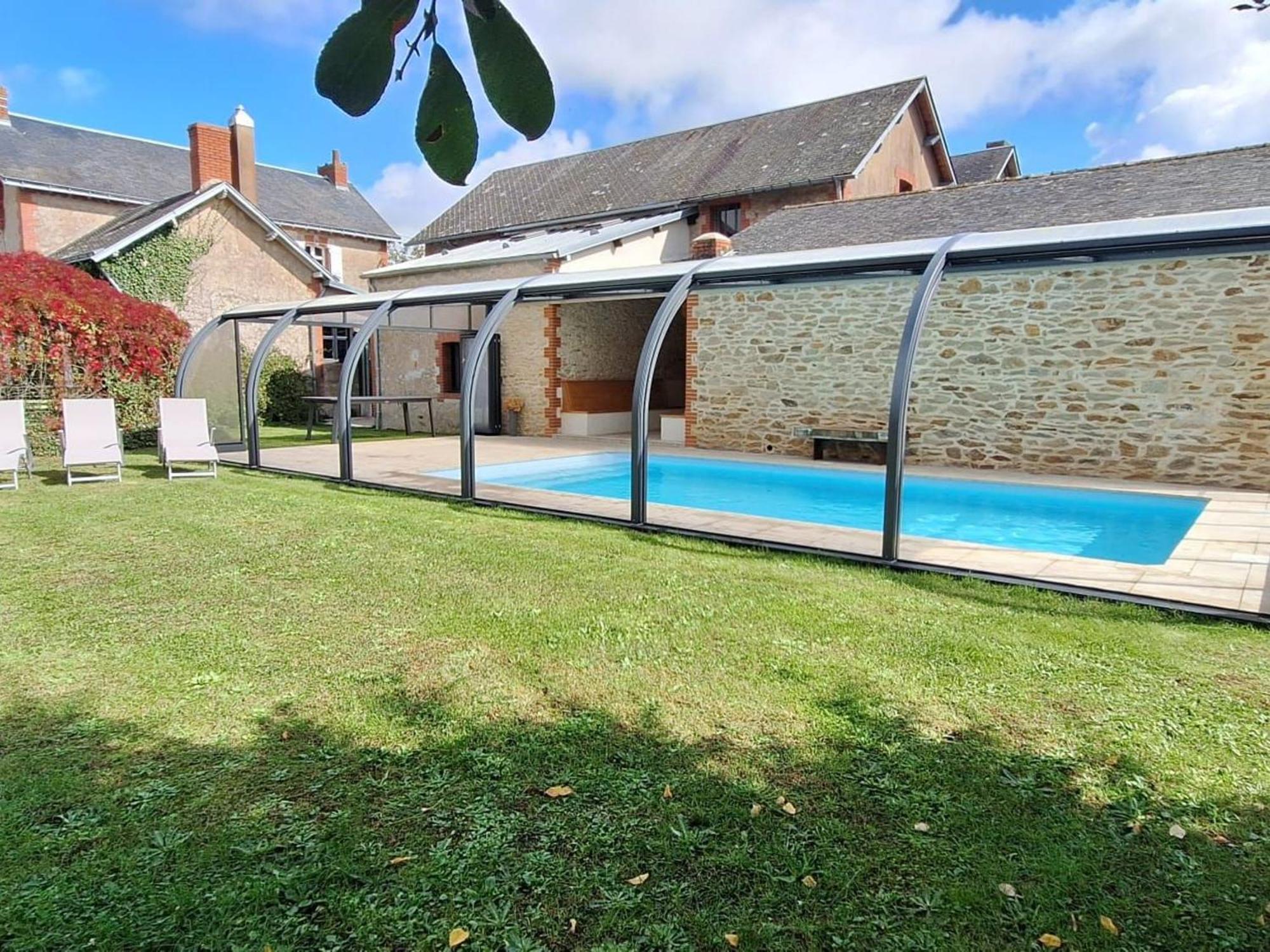 Gite Familial Avec Piscine Chauffee A Lege - Fr-1-306-1296 Exteriör bild